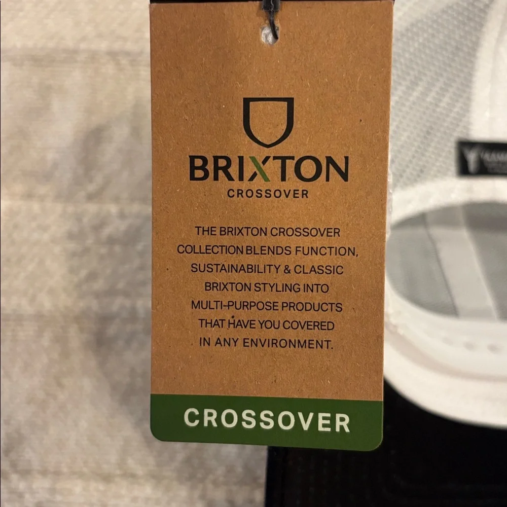 Brixton x Yaamava Alpha Block 6 Trucker Hat‎ Black/White NWT